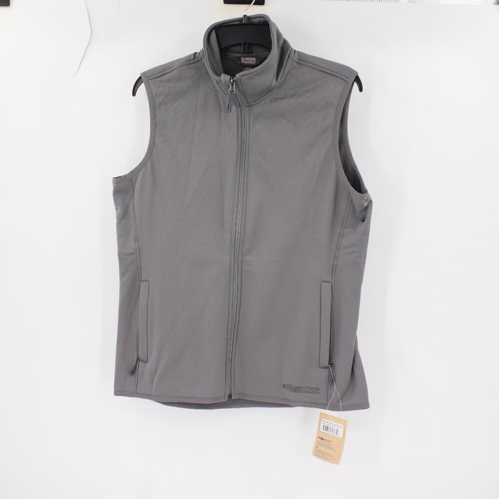 NWT Outdoor Research Vest Womens Large Middle Fork Fleece Hiking Outdoor Gray